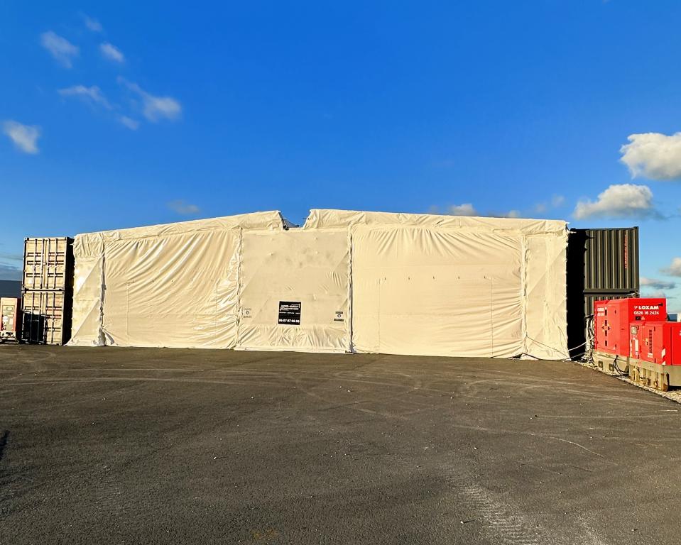 Atelier provisoire Thermo bche en double peau 